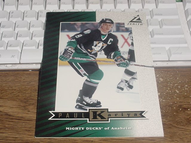 Jumbo sized Paul Kariya card