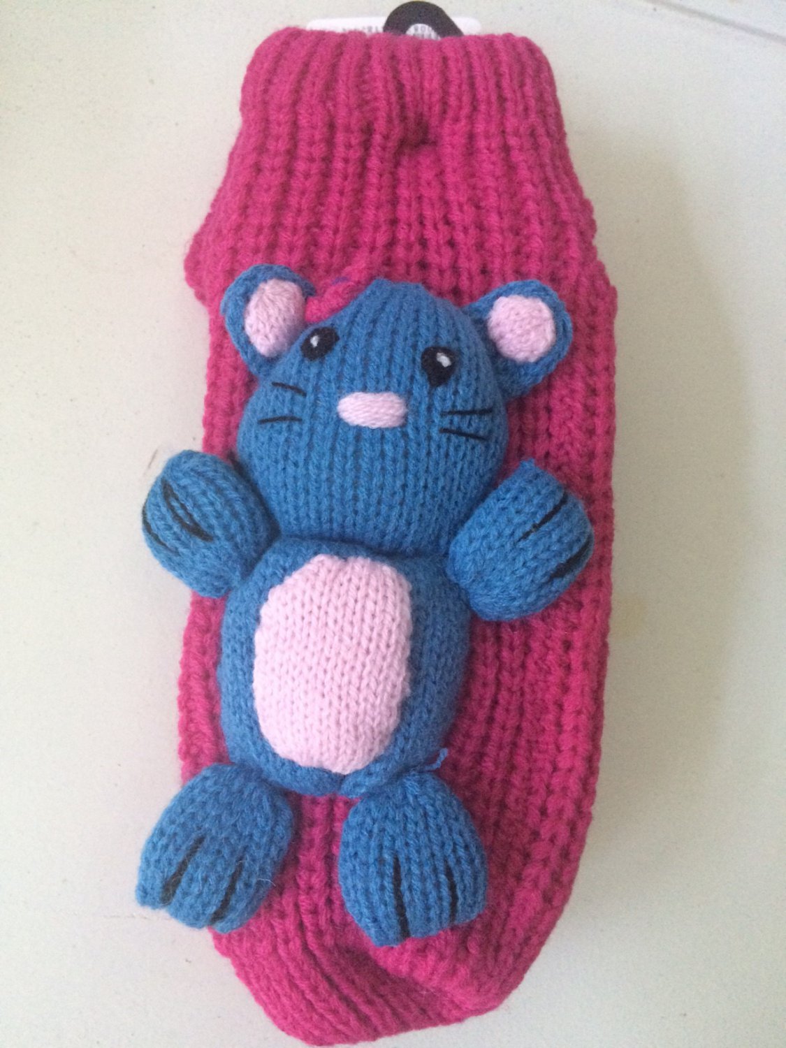 Merry Brite Character Sweater Socks Red Mouse slippers Cozy Grippers NWT Sz 9-11