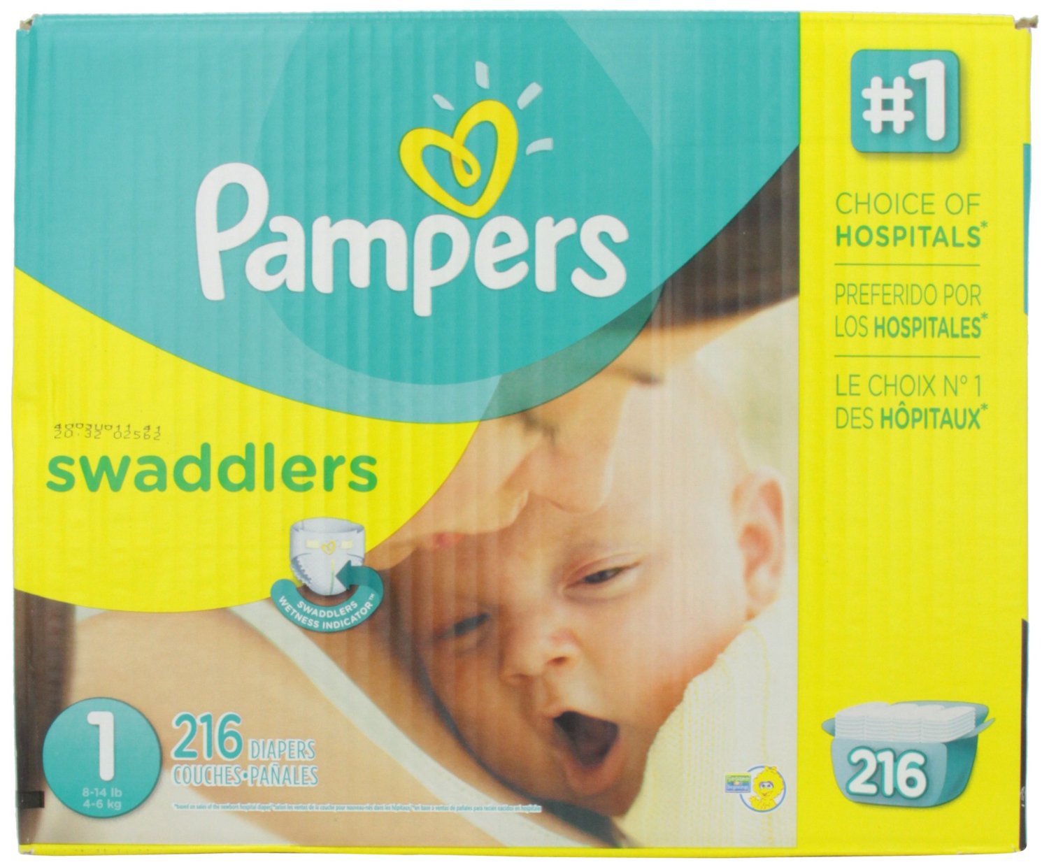 Pampers Swaddlers Diapers Size 1 - 216 Count
