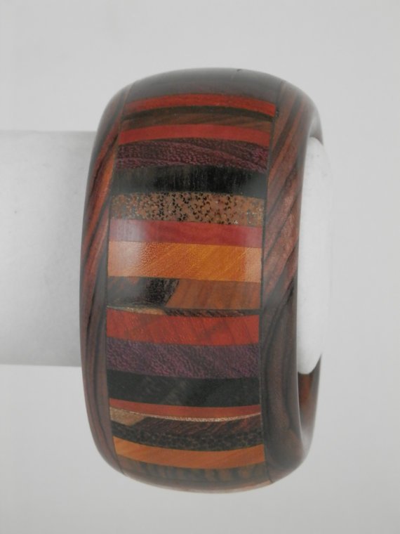 Exotic Wood Bangle Bracelet