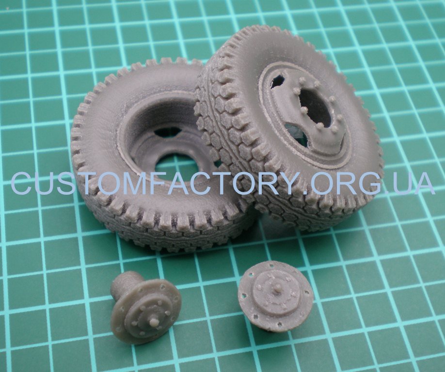 1/35 Customfactory Wheels for Gun D-30 (type 2)