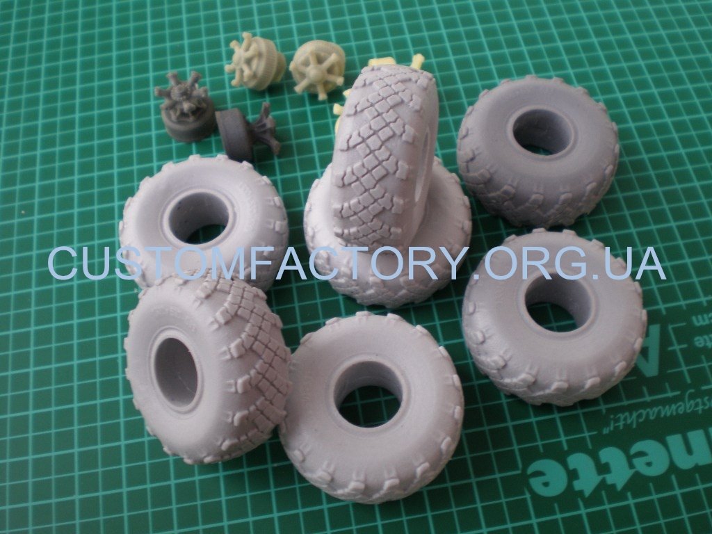 1/35 Customfactory Wheels VID-210 models KrAZ-255, -260