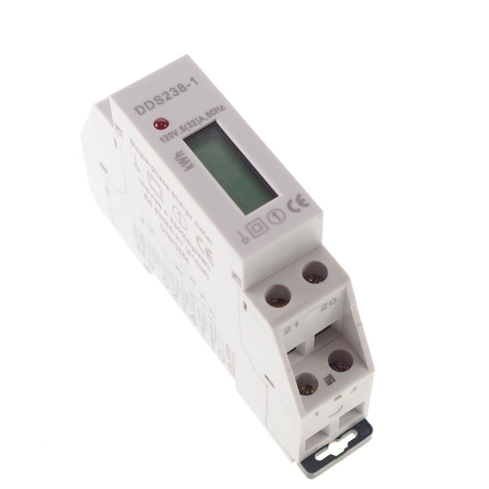 5(32A) 120VAC DIN-rail Kilowatt Hour kwh Meter