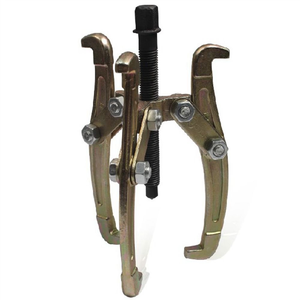 1PC 4"-100mm 3-Arm Gear Jaws Puller Drop Forged Bearing Puller Set Metric Thread