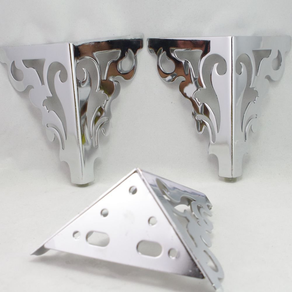 150mm Set Metal Furniture Cabinet Legs Bed Tea Table Chair Sofa Leg Feet 4pcs