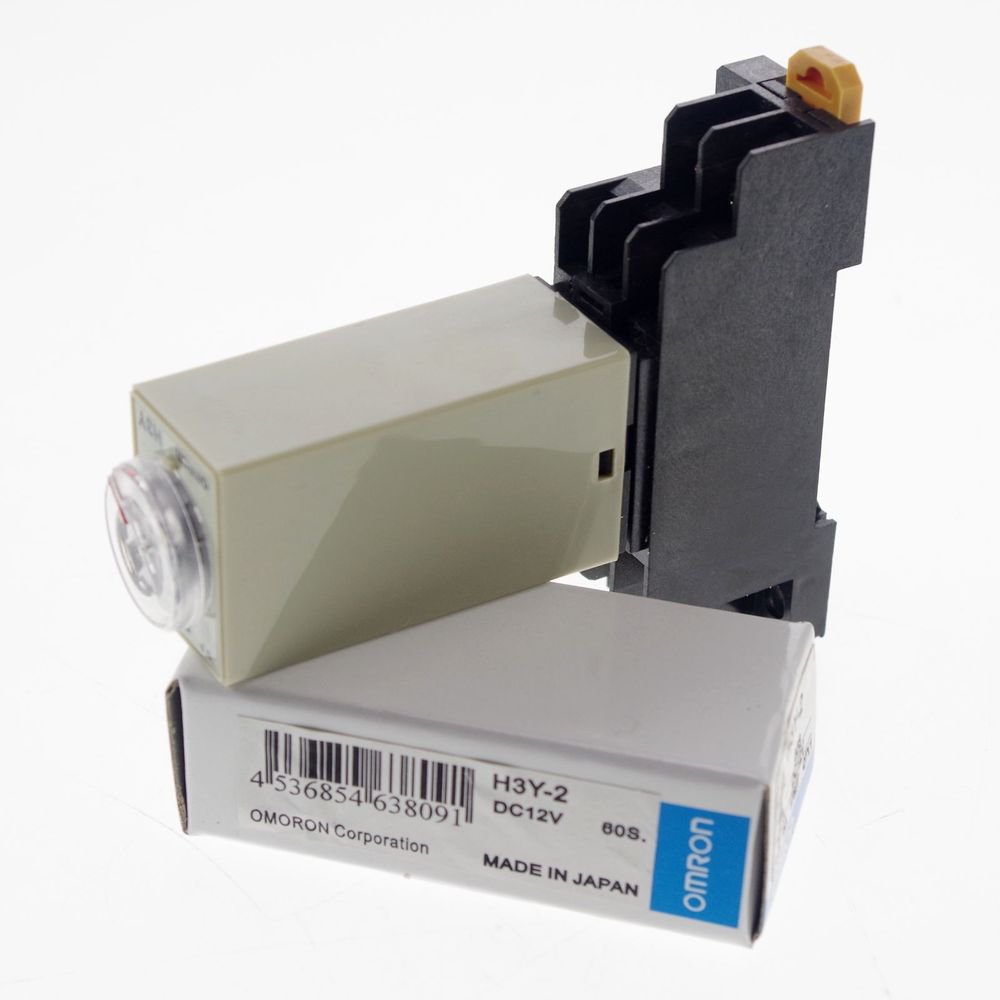12V 2.0-60S H3Y-2 Power On Time Delay Relay Solid-State Timer DPDT 8Pins&Socket