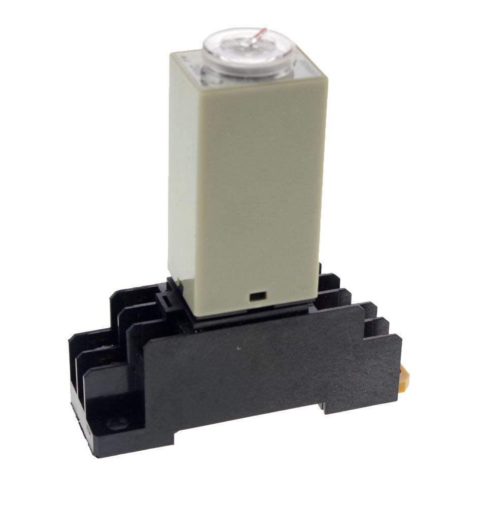 H3Y-2 Power On Time Delay Relay Solid-State Timer 0.2-5S DPDT 8Pins &Socket 220V
