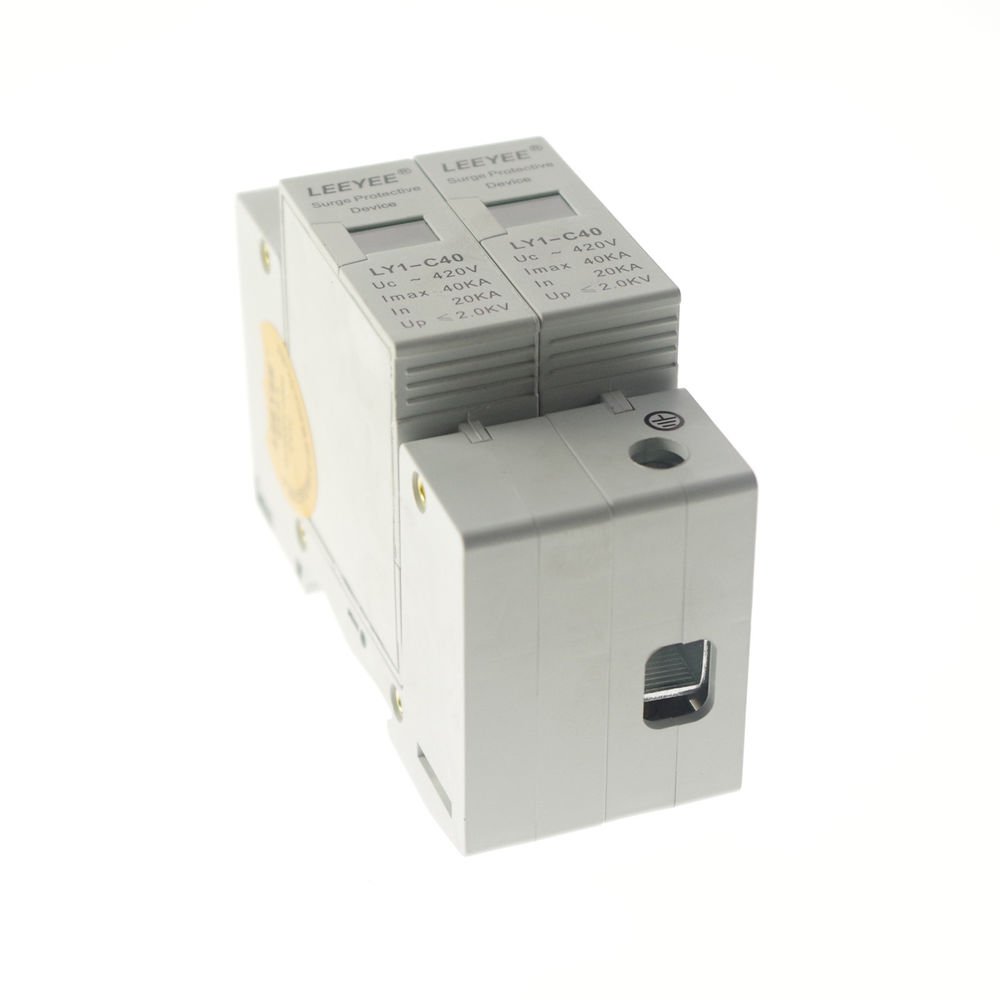 2P 20~40KA Din Rail Surge Protection Lightning Arrester