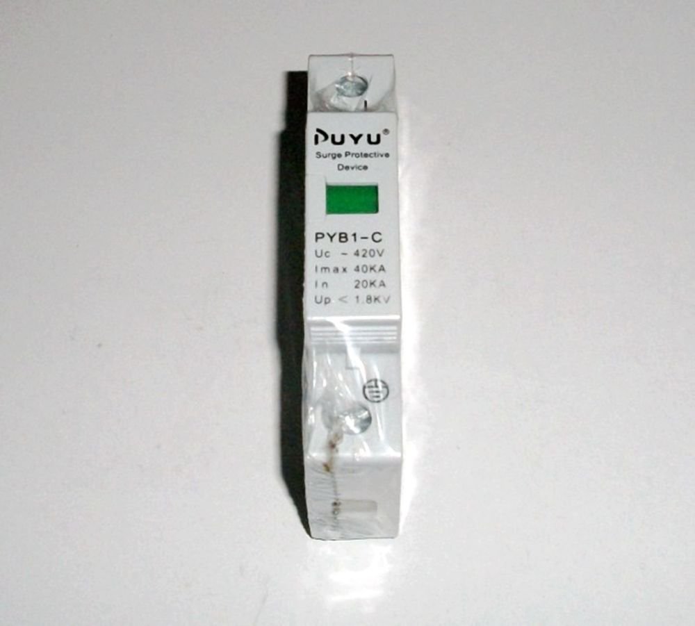 2pcs Din Rail Surge Protection Lightning Arrester