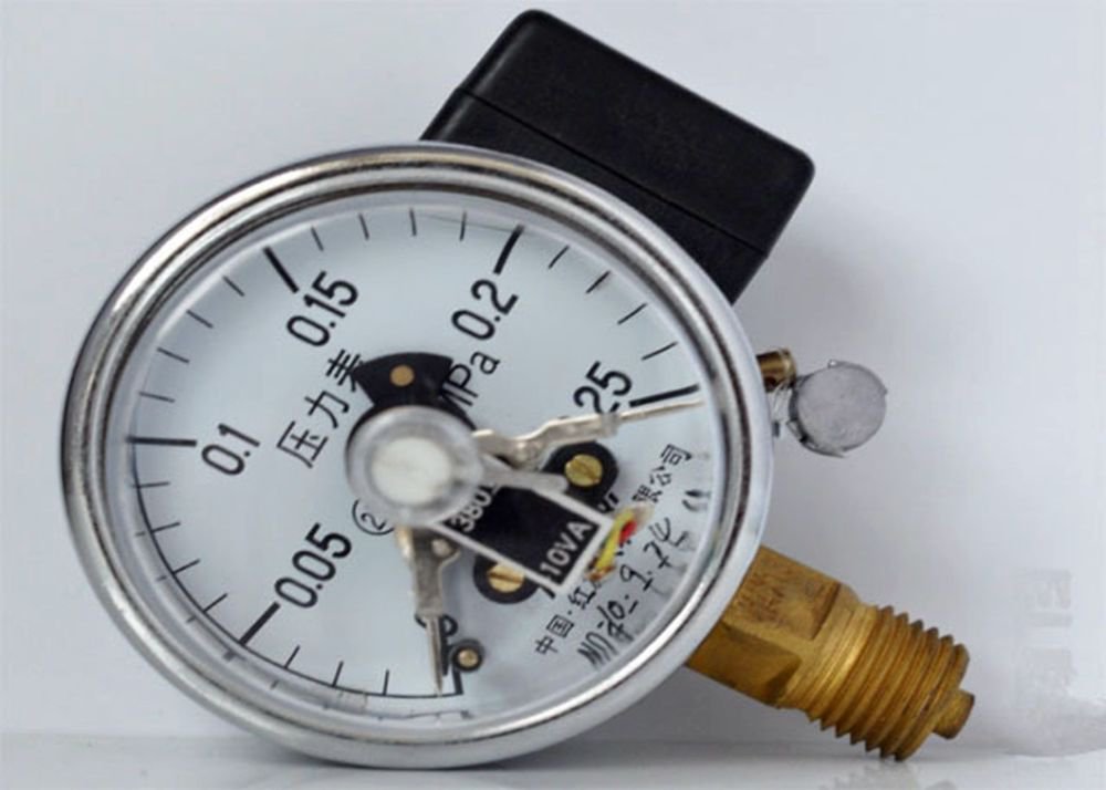 Electric Contact Pressure Gauge Universal Gauge M14*1.5 60mm Dia 0-0.25Mpa