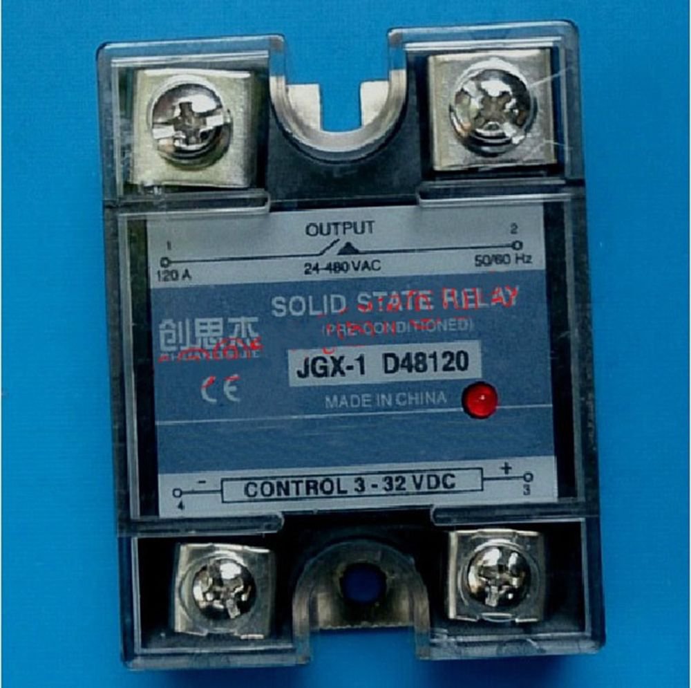 JGX-1 D48120 Single Phase Adjustable Solid State Module Relay 120A AC 24-480V