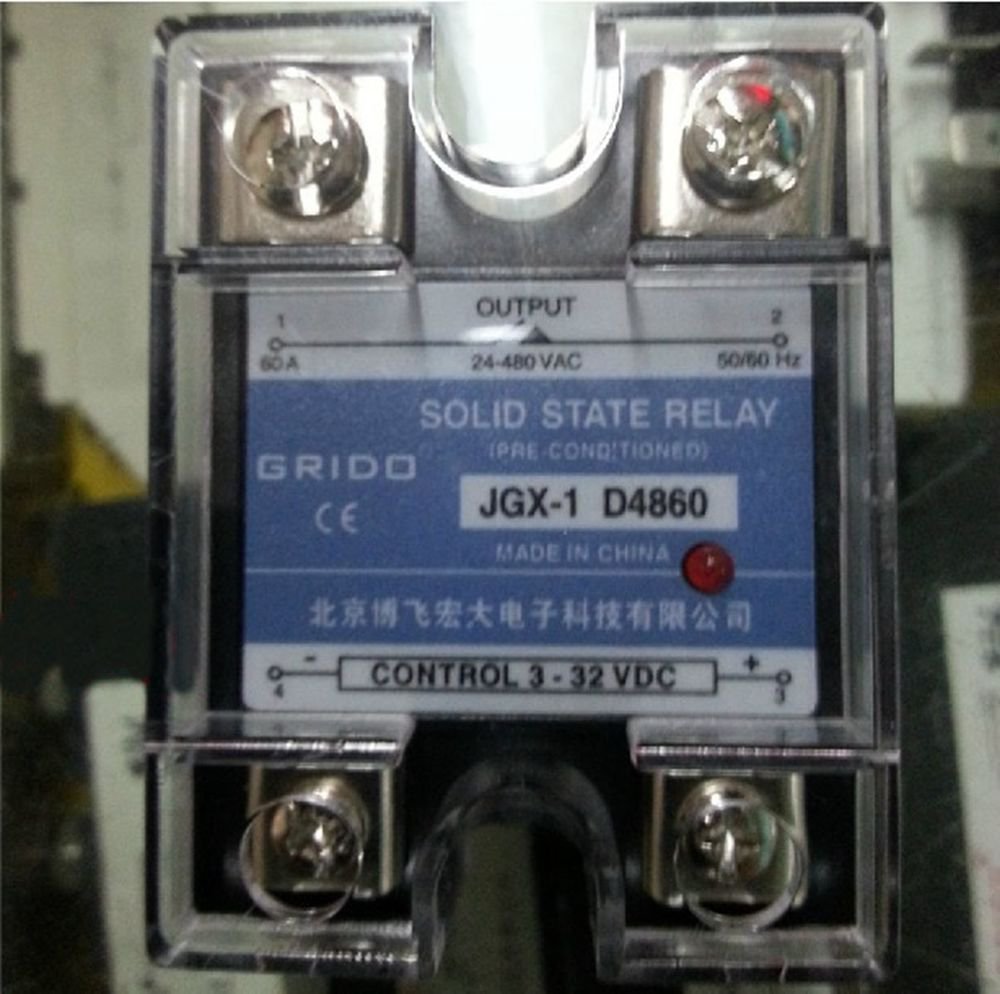 JGX-1 D4860 Single Phase Adjustable Solid State Module Relay 60A AC 24-480V