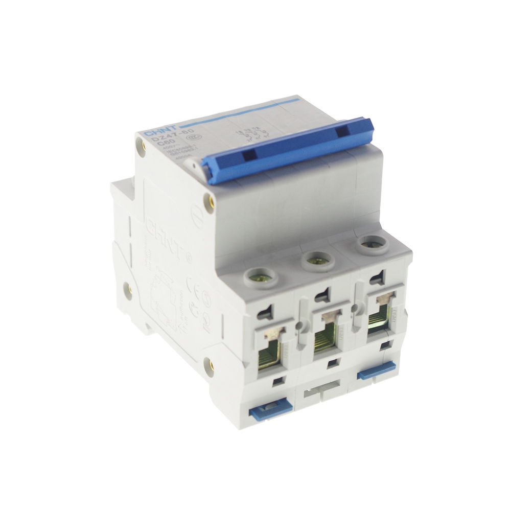 Miniature Circuit Breaker DZ47-60 (C45N) 3P C63 AC230/400V Rated Current 63A CE