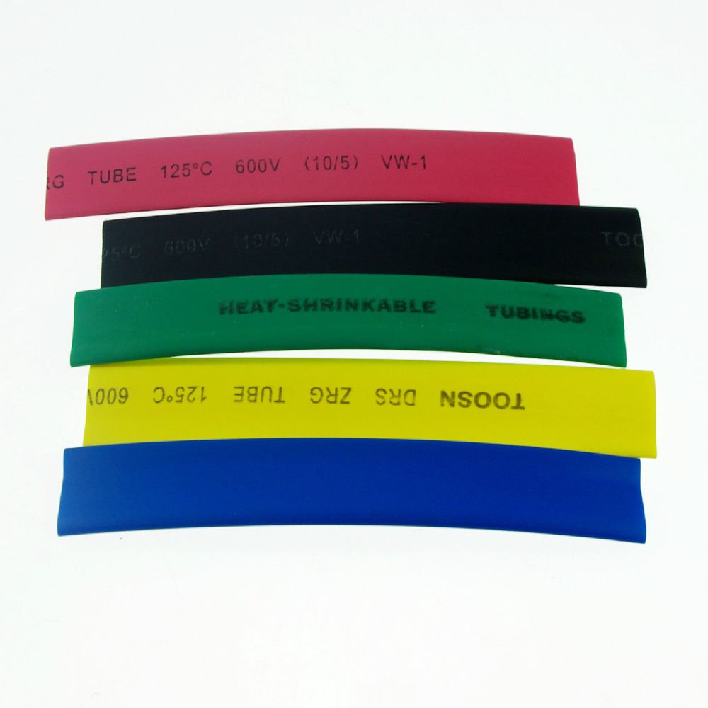 5m 80mm Inner Diameter Insulation Wire Cable Wrap Heat Shrink Tubing Multicolo