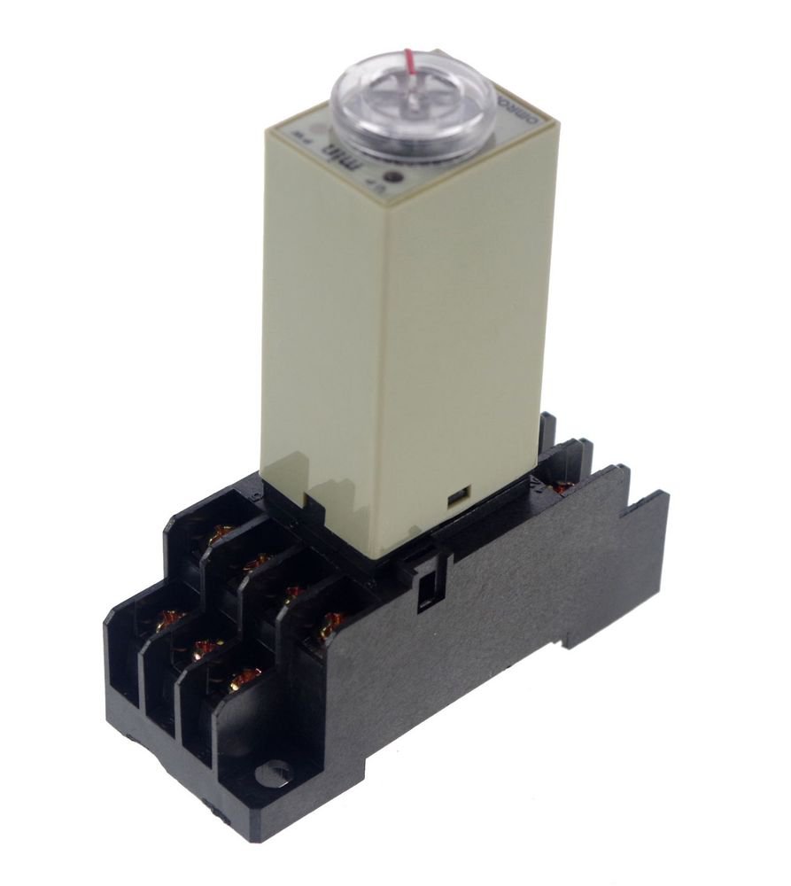 12VDC 2~60Min H3Y-4 Power On 3A Time Delay Relay Solid-State 4PDT 14 Pins Base