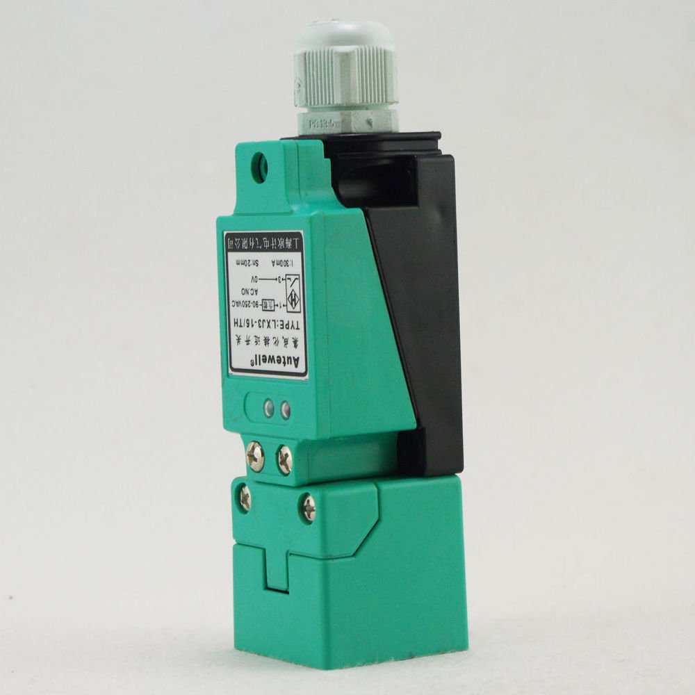 AC90-250V 2-Wire LXJ3-15/TH Inductive Proximity Switch Sensor 45*45*1mm(Rail)