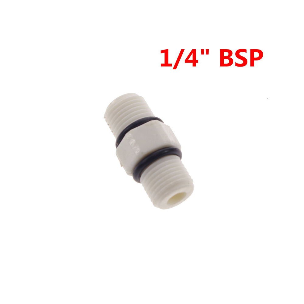 Lot5 1/4" BSP Equal Male Straight Plastic Connect Fitting RO Water System