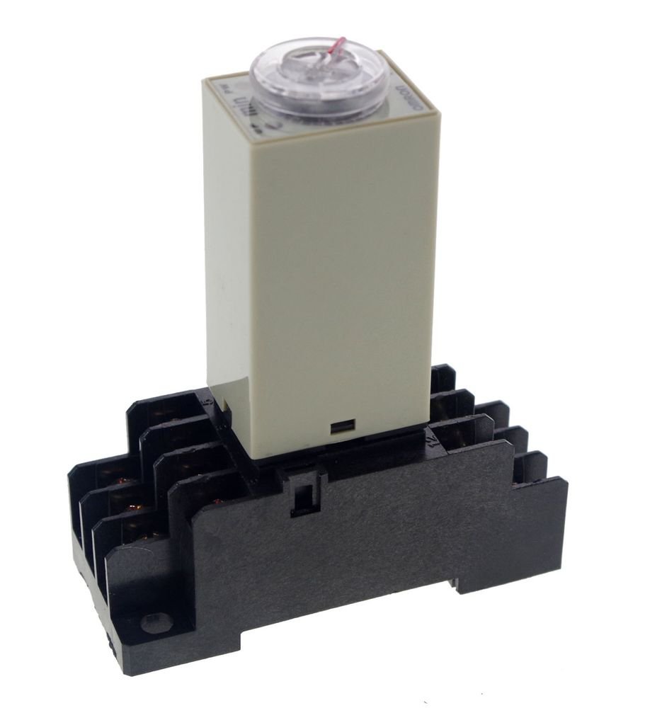 2~60M 3A 24VDC H3Y-4 Power On 3A Time Delay Relay Solid-State Timer 4PDT 14Pins