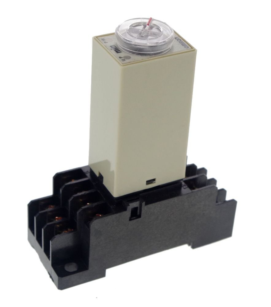 1~30Min 24V H3Y-4 Power On Time Delay Relay Solid-State Timer,4PDT,14Pins&Socket