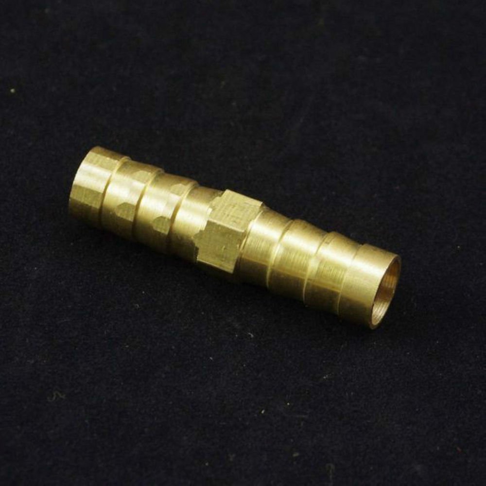 10pcs Tube ID 10mm Brass Hose Barb Staight Coupler Adapter
