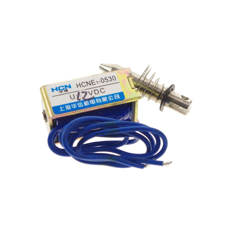 12V 0.41Kg Pull Hold/Release10mm Stroke Force Electromagnet Solenoid Actuator