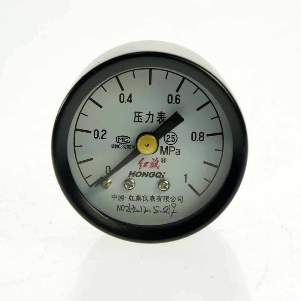 0-1Mpa Water Oil Hydraulic Air Pressure Gauge Universal Gauge M10*1 40mm Dia