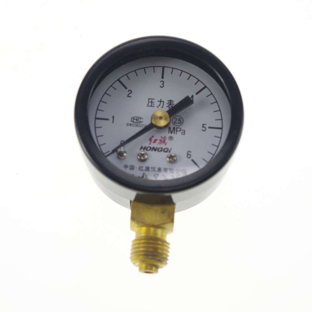 0-6Mpa Water Oil Hydraulic Air Pressure Gauge Universal Gauge M10*1 40mm Dial