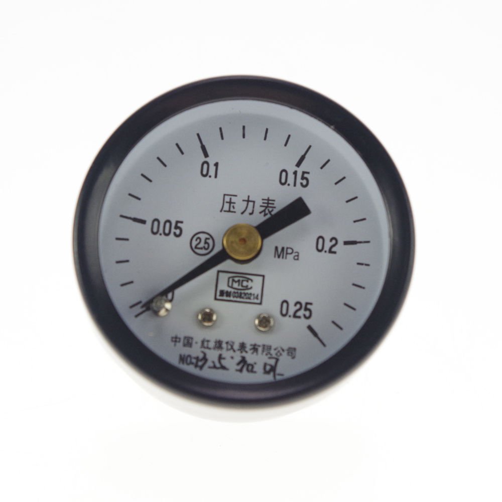 0-0.25Mpa Water Oil Hydraulic Air Pressure Gauge Universal Gauge M10*1 40mm Dia