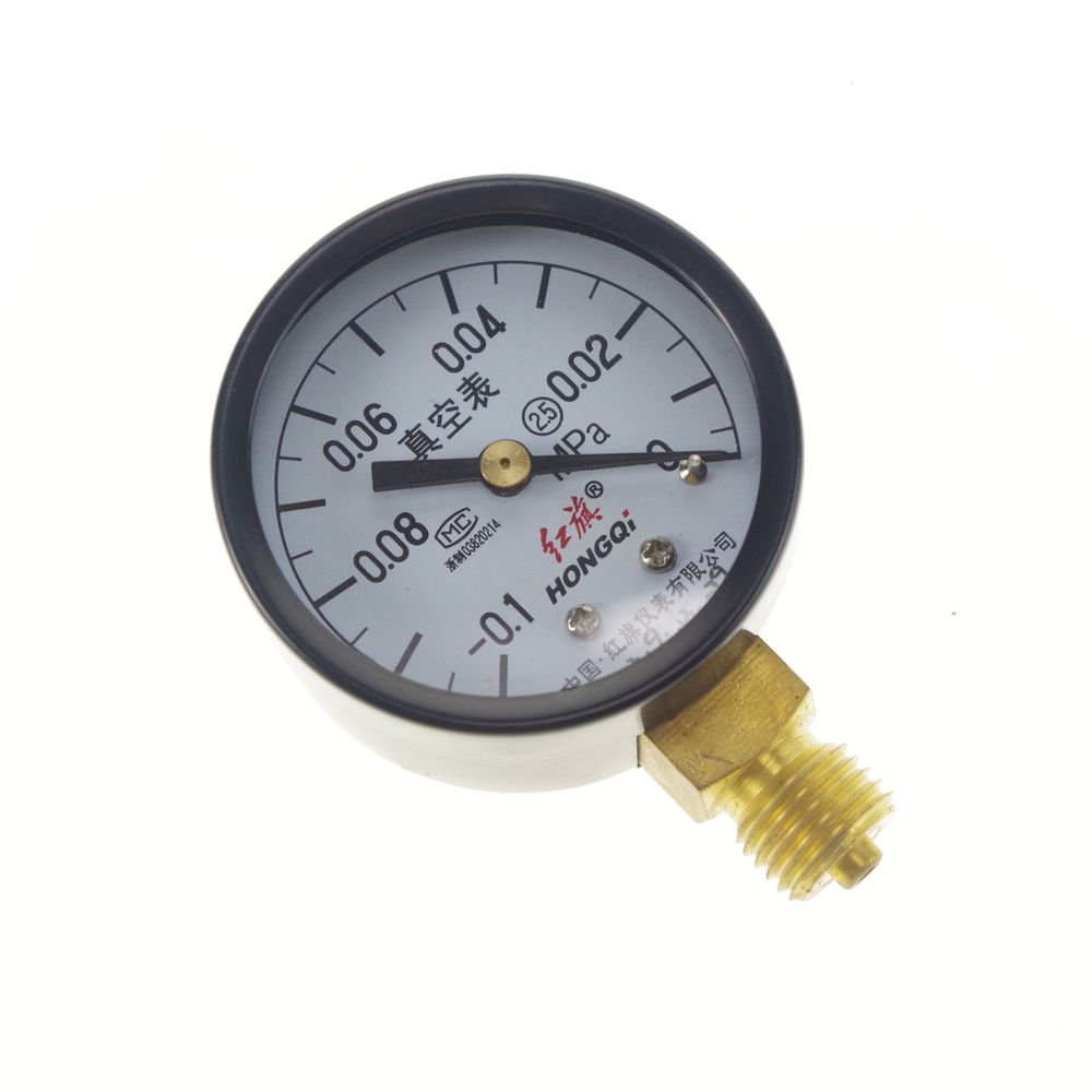 Vacuum Gauge Air Pressure Gauge Universal Gauge M14*1.5 50mm Dia -0.1-0Mpa