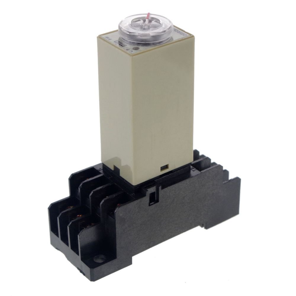 1~30Min 24VAC H3Y-4 Power On Time Delay Relay Solid-State,4PDT,14 Pins & Socket