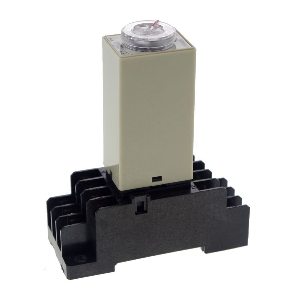110V 3A 0.5~10M H3Y-4 Power On Time Delay Relay Solid-State Timer 4PDT 14Pin