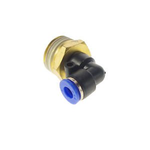 LOT5 Pneumatic Push In Tube Fitting Connector Elbow Union 6mm To Male 1/2" BSP