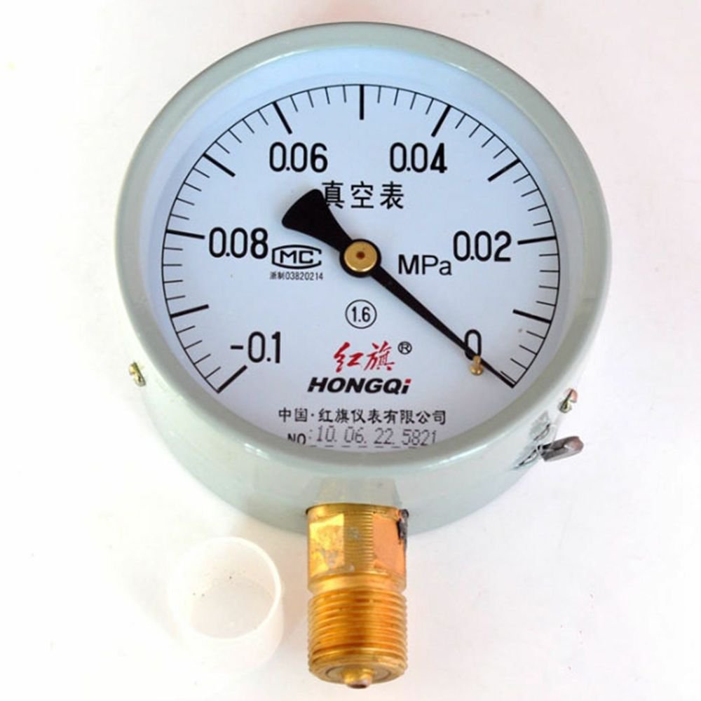 Vacuum Gauge Air Pressure Gauge Universal Gauge M20*1.5 100mm Dia -0.1-0Mpa
