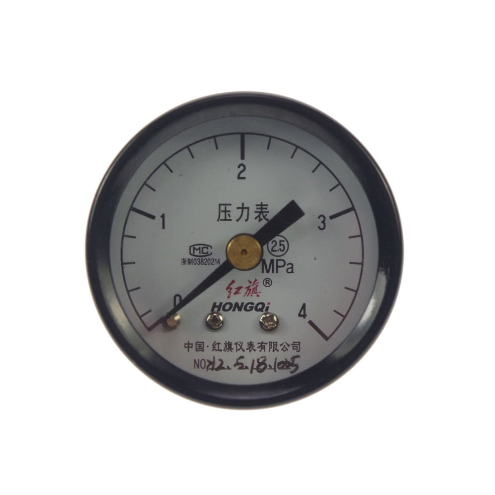 Water Oil Hydraulic Air Pressure Gauge Universal Gauge M10*1 40mm Dia 0-4Mpa