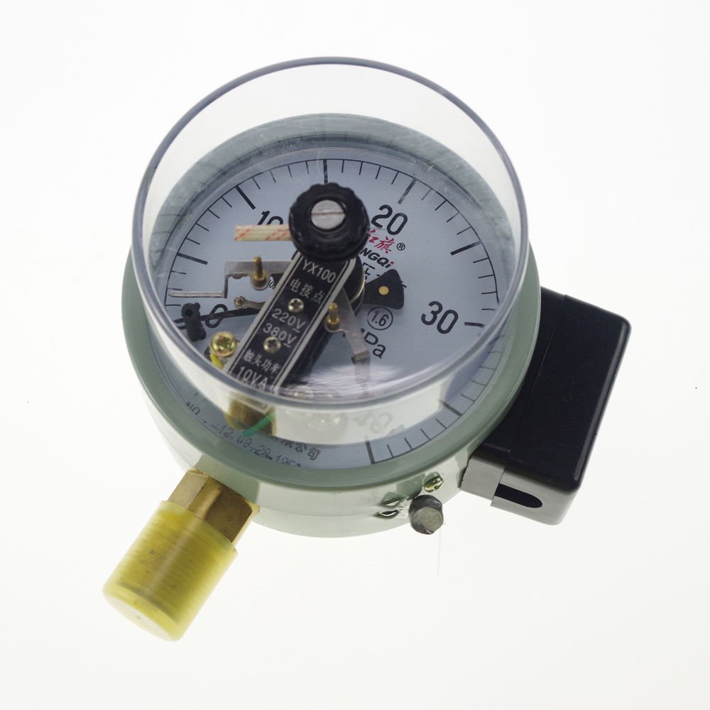 Electric Contact Pressure Gauge Universal Gauge M20*1.5 100mm Dia 0-40Mpa
