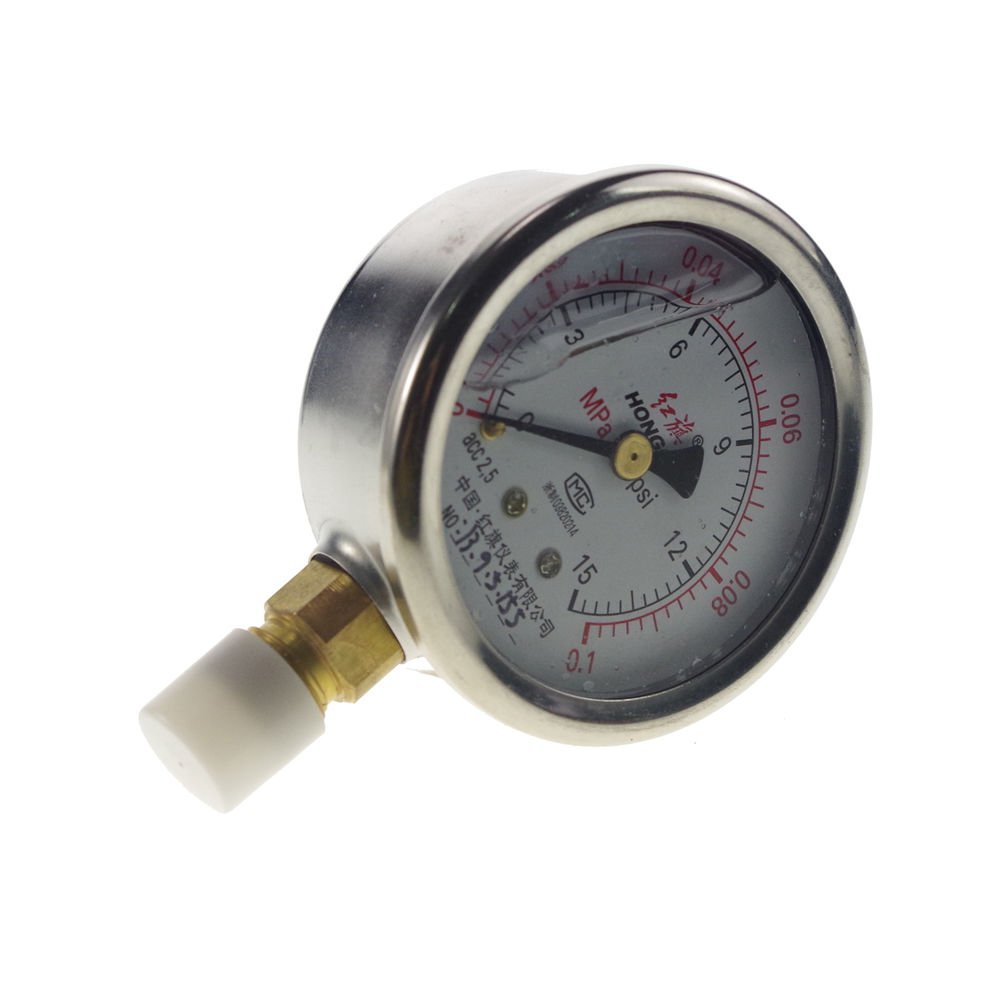 Shock-proof Pressure Gauge Universal Gauge M14*1.5 60mm Dia 0-0.1Mpa
