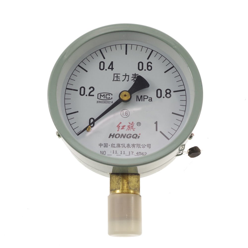 Water Oil Hydraulic Air Pressure Gauge Universal GaugeM20*1.5 100mm Dia 0-1Mpa