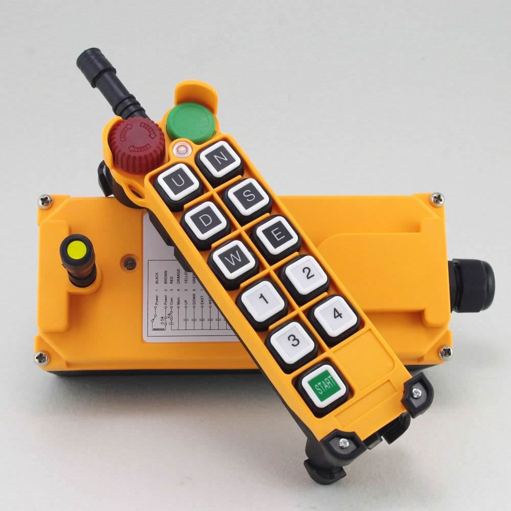 1 Speed 5 Motion Hoist Crane Truck Radio Remote Control System with E-Stop