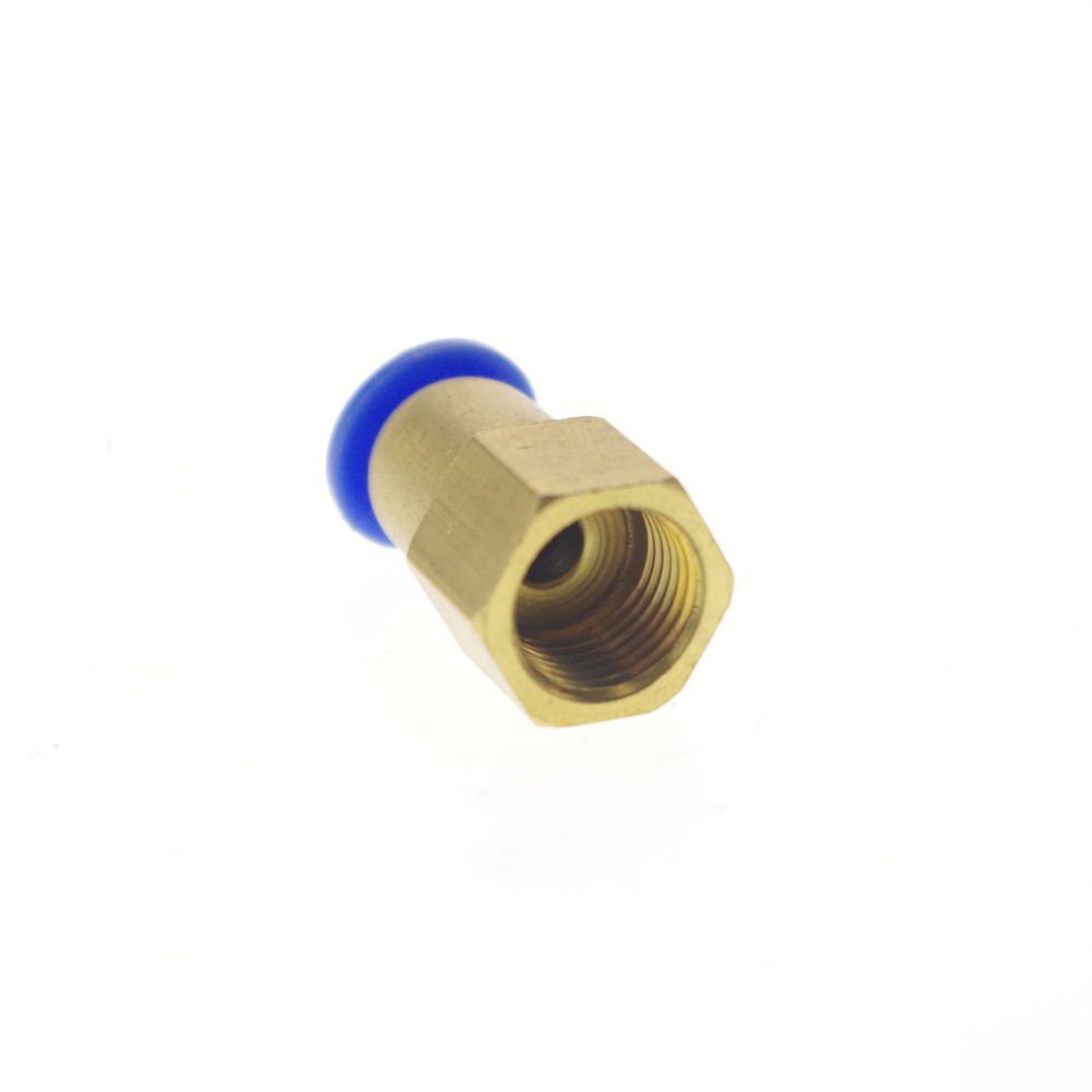 LOT5 One Touch Push In Tube Straight Union Connector Female BSPT 1/4" to 12mm