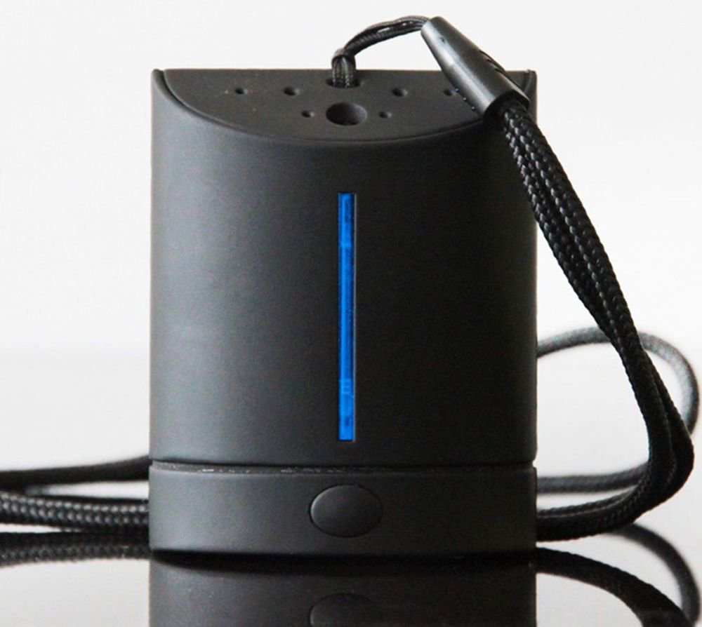 DC5V Portable Mini USB Electronic Anion Generator Air Purifiers Masks Black