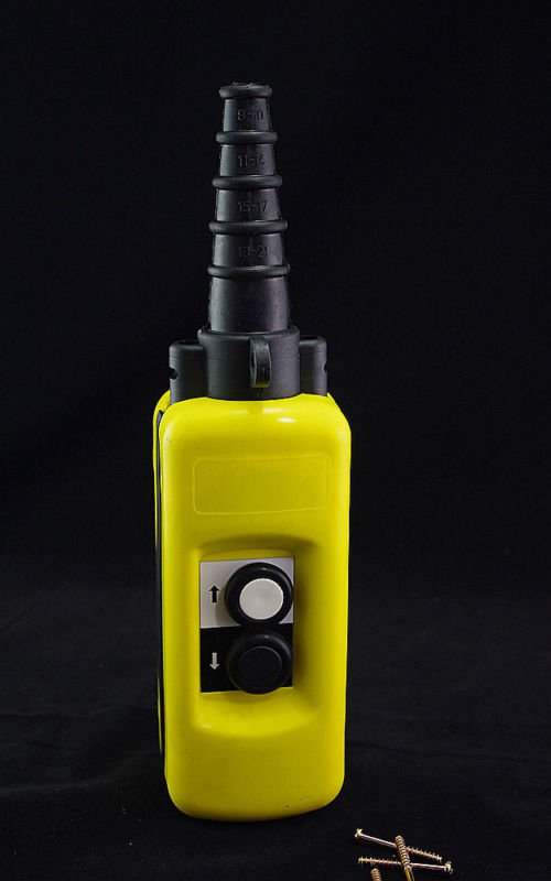 5A Hoist Crane 2 Pushbuttons Pendant Control Station Single Speed