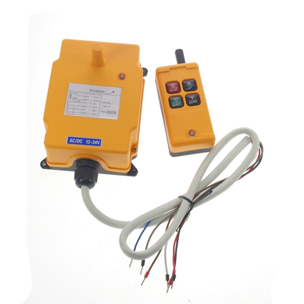 One Motion 1 Speed Hoist Crane Truck Radio Remote Control System Controller 36V