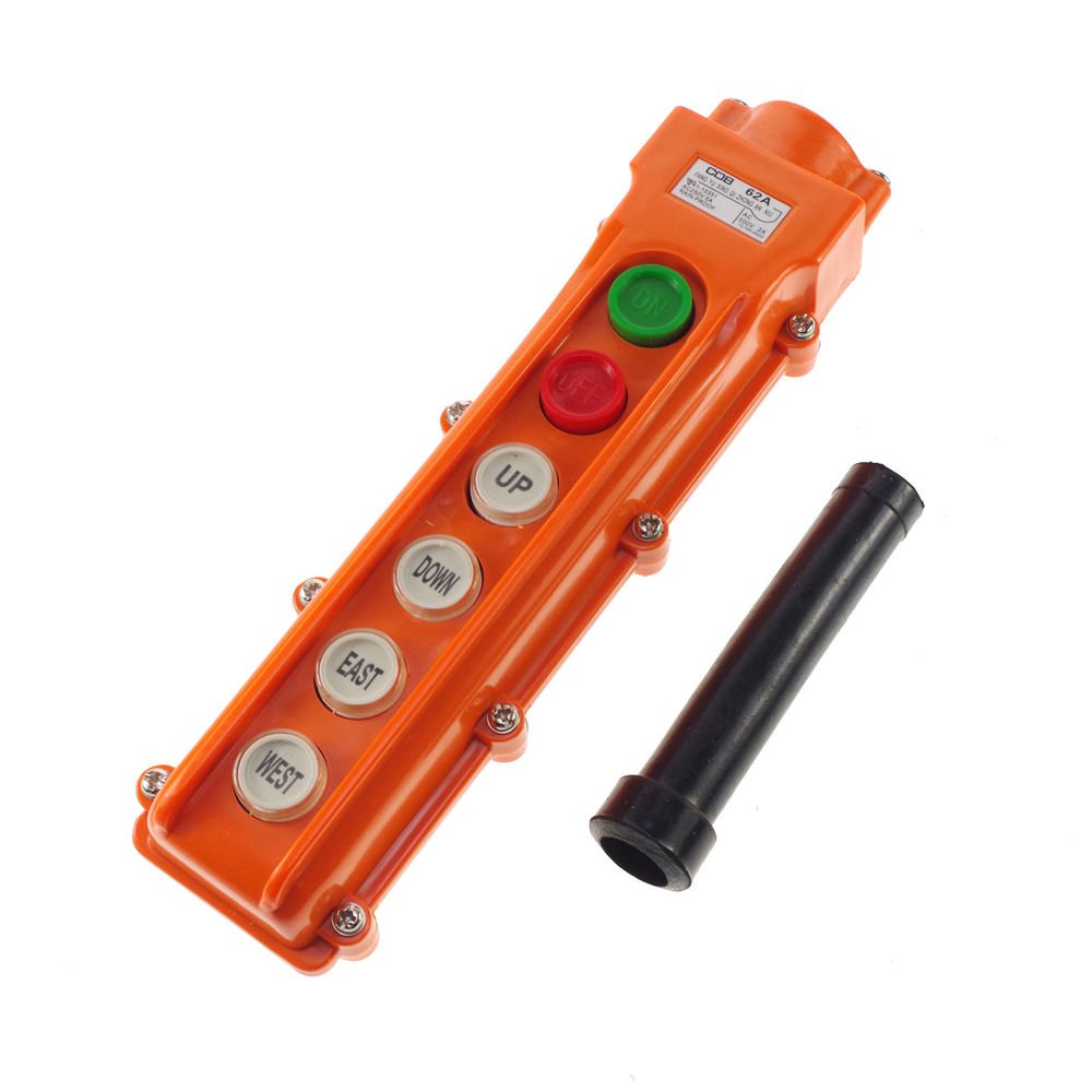 COB-62A For Hoist And Crane Pendant Control Station Push Button Switch 6 Ways