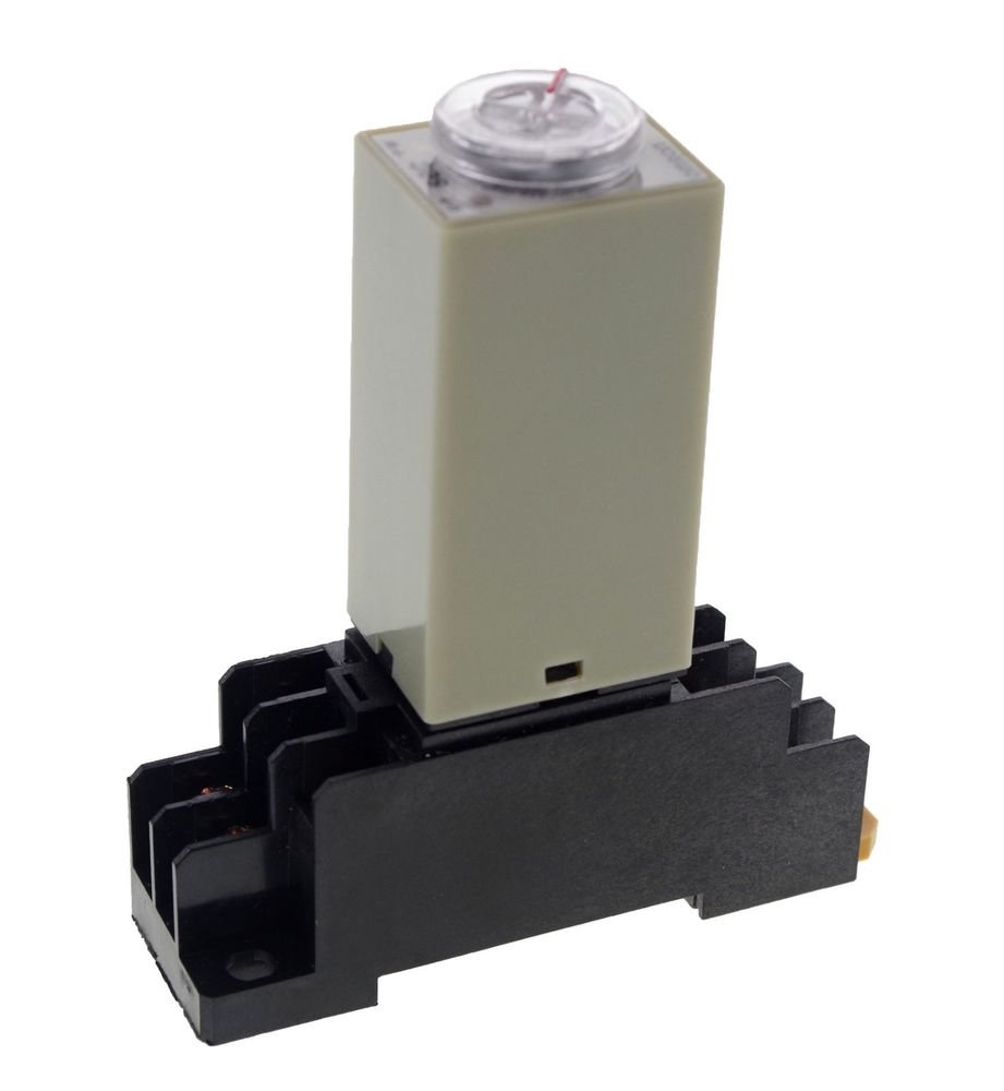 10 pieces 10s 220VAC H3Y-2 Power On 3A Time Delay Relay Solid-State DPDT Socket
