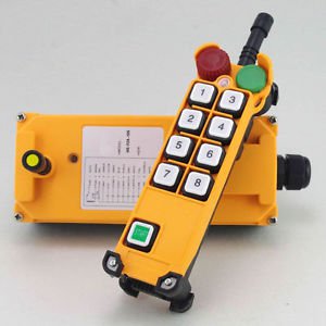 12V 4 Motion 1 Speed Hoist Crane Truck Radio Remote Controller System E-Stop