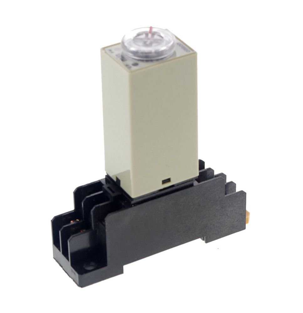 24VAC 10 MINUTE H3Y-2 Power On 3A Time Delay Relay Solid-State DPDT And Socket