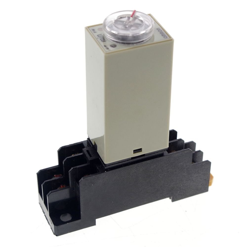30m 24VDC H3Y-2 Power On 3A Time Delay Relay Solid-State DPDT & Socket Base