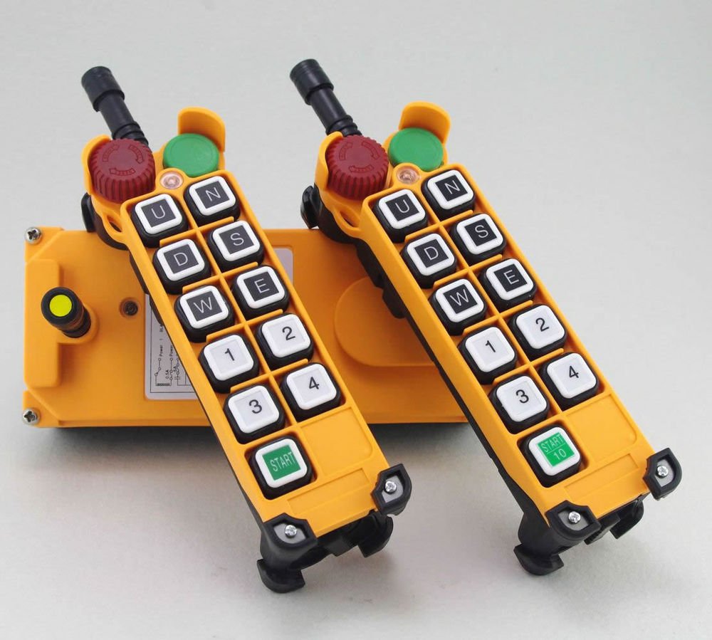 5 Motion 1 Speed 2 transmitters Hoist Crane Remote Control System with E-Stop