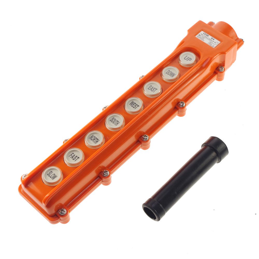 For Hoist And Crane Control Station Push Button Switch 6 Ways COB-64 Up-Down