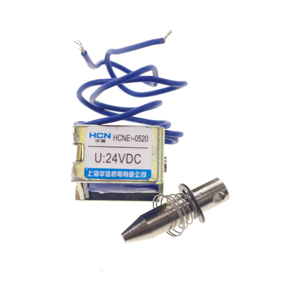 24VDC 1.1Kg Pull Hold/Release 10mm Stroke Force Electromagnet Solenoid Actuator
